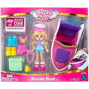 Royale High Royale Boat Playset w/ 3" Doll & 9 Mix & Match Fashions $4.42 + Free Shipping w/ Prime or on $35+
