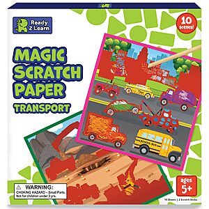 Ready 2 Learn Magic Scratch Paper (Transport) $3.43 + Free Shipping w/ Prime or on orders over $35