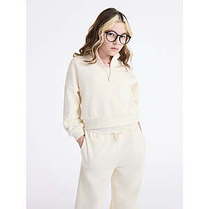 Weekend Academy Girls Fleece Quarter Zip Sweatshirt $3.15 + Free Shipping w/ Walmart+ or on $35+