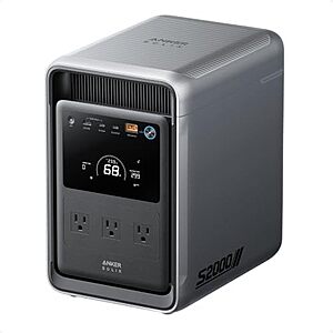 $599.99* | Anker SOLIX S2000 1500W 2010Wh LFP Portable Power Station at Amazon