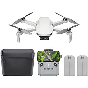 $255.55* | DJI Mini 4K Camera Drone Combo w/ 2 Batteries & RC-N1C Controller at Amazon