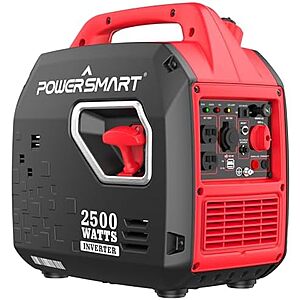 $319.99* | 2500W PowerSmart Portable Gas Inverter Generator at Amazon