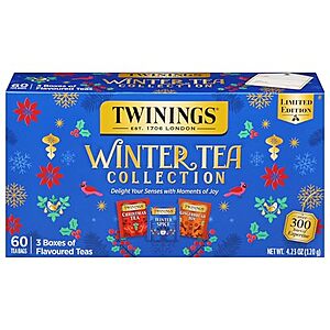 [SnS, AC] $9.35* | 60-Count Twinings Winter Tea Collection Limited Edition Holiday Gift Box at Amazon