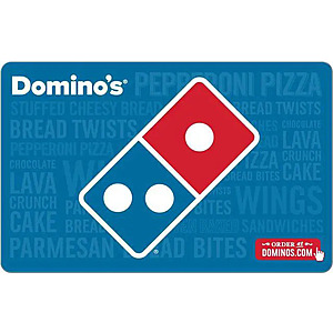 Domino's $50 Gift Card (Email Delivery) $42.5 at Newegg, Limit 3 per customer.