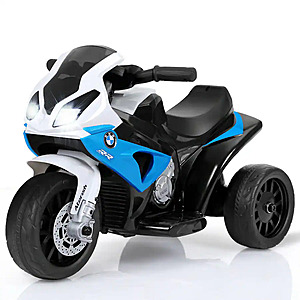 6V BMW Licensed Kids Electric Ride-On Motorcycle w/ Lights & Music (Blue, White, or Black) $79.99 + Free Shipping
