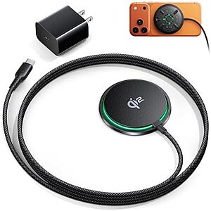 [AC] $9.79* | INIU Qi2 Certified 15W Magnetic Wireless Charger w/ Adapter at Amazon