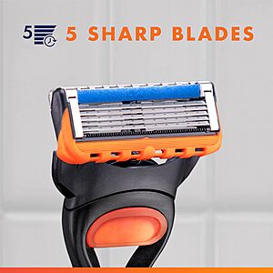 Gillette Fusion5 and ProGlide Men's Razor Blade Refills, 5-Blade Cartridges, Variety Pack, 12 Count $34.29
