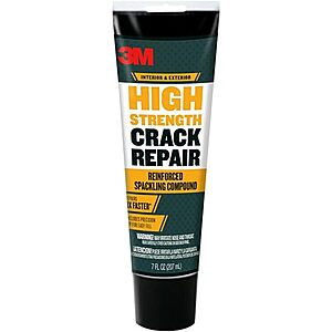 $4* | 7-Oz 3M High Strength Crack Repair Reinforced Spackling Compound Squeeze Tube at Amazon