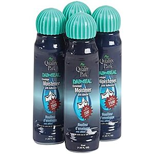 $9.29 | 4-Pack Quality Park Dab-N-Seal Envelope Moistener with Adhesive, 50ML Bottle at Amazon