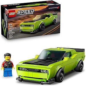 $21.99* | 390-Pc LEGO Speed Champions Dodge Challenger SRT Hellcat Sports Car (77237) at Amazon