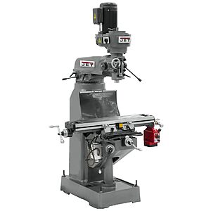JET Step Pulley Milling Machine, X-Axis Powerfeed, 1-1/2 HP, 230V 3Ph (Model JVM-836-3) $10479
