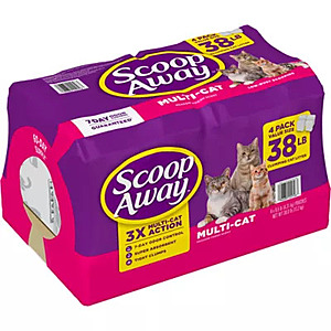$13.91 ac FPU PETSMART Scoop Away Multi-Cat Clumping Cat Litter - Meadow Fresh Scent, Clumping 38lb $13.91 ac