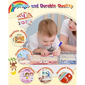 Baobrava Preschool Learning Activities, 37 Themes Tracing Activity Books $9.99