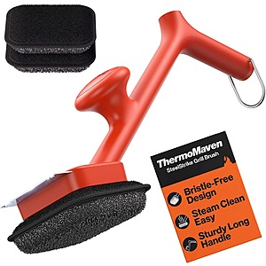 ThermoMaven Upgraded Bristle-Free BBQ Grill Brush w/ 3 Replaceable Heads $20 + Free Shipping