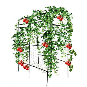 90"x70"x45" U-Shape Stainless Steel Cucumber Trellis w/ Climbing Net - $19.99 @ Walmart