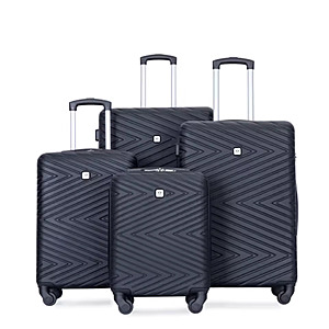 Travelhouse 4 Piece Hardshell Luggage Set w/TSA Lock, Spinner Wheels; free S&H $68.45
