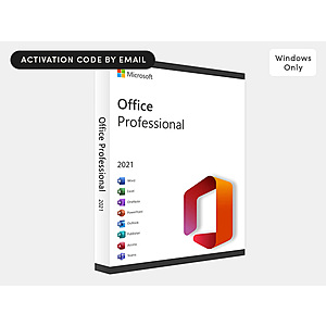 Microsoft Office Professional 2021 for Windows: Lifetime License (One-Time Purchase) - $49.99