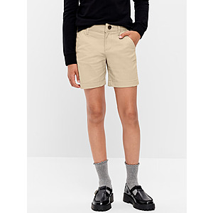 **Today Only** Old Navy Kids' Uniform Shorts and Skorts $6 + Free Shipping Orders $50+