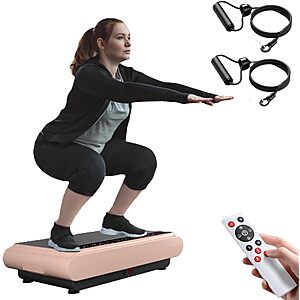 Natini Vibration Plate Exercise Machine (Pink, 330lb Capacity) $61.41 + Free Shipping