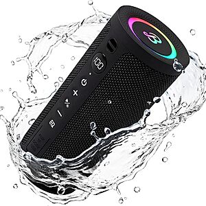 BassBloom Roar 3 20W IPX6 Waterproof Portable Bluetooth 5.4 Speaker (Black) $18.88 + Free Shipping w/ Prime or on $35+