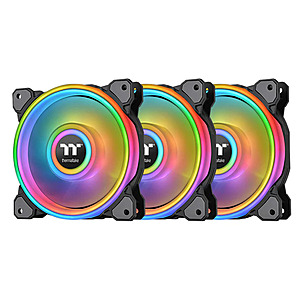 3-Pack Thermaltake 140mm Riing Quad 14 RGB Radiator Fans (Black) $39.99 + Free Shipping