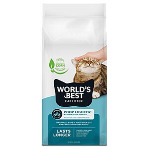 [S&S]8 lb Bag World's Best Cat Litter, Poop Fighter, Urine & Poop Odor Defense $10.97 + Free S&H w/ Prime or $35+