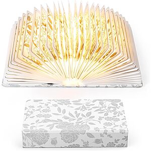 Floral Print Book Light,3-Color Book Lamp $11.99