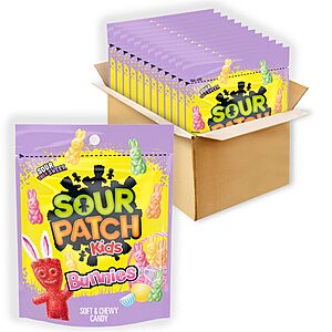 12-Pack 10-Ounce Sour Patch Kids Bunnies Soft & Chewy Easter Candy $13.80 + Free Shipping w/ Prime or on $35+