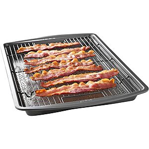 15" x 10.5" GoodCook Nonstick Carbon Steel Baking Pan w/ Raised Wire Rack $10.92 + Free Shipping w/ Prime or on $35+