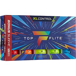 15-Pack Top Flite XL Golf Balls (Various) $9.98 + Free Shipping on $49