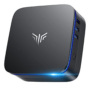 KAMRUI AK1PLUS Mini PC: Intel Celeron N5095, 16GB RAM, 256GB SSD, Support 2.5'' SSD Expansion $230.85