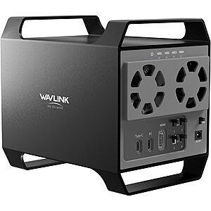 Wavlink 4-Bay HDD/SSD 10Gbps Max 128TBCapacity Expansion Enclosure $96.37 + Free Shipping