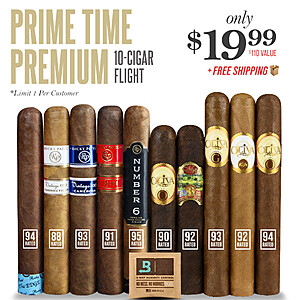 Prime Time Premium 10-Cigar Flight~$19.99 @ Cigar Page~Free Shipping!