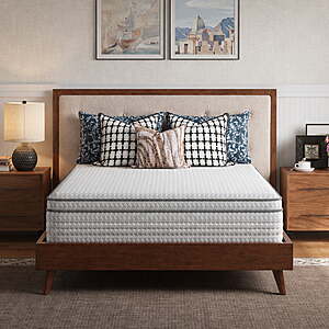 Avenco Luna 14" Full Size Medium Hybrid Support Mattress, CertiPUR-US Motion Isolation Mattress $178