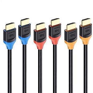 [Prime] $19.19* | 3-Pk 6.6' Cable Matters Certified 8K Ultra High Speed Certified HDMI 2.1 Cables at Amazon