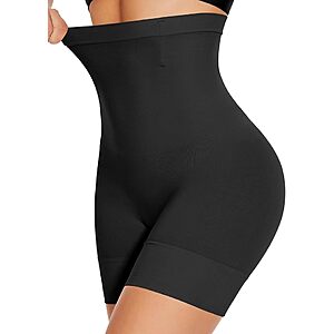 YADIFEN Women's High-Waisted Tummy Control Shapewear Shorts (Black or Nude) $6.99 + Free Shipping w/ Prime or on $35+