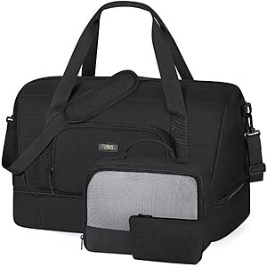 3-Piece TIBES 50L Travel Duffle Bag w/ Shoe Compartment $16.99 + Free Shipping w/ Prime or on $35+