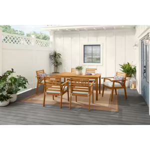 7-Piece Windy Hill Acacia Wood Outdoor Dining Set w/ CushionGuard Cushions $488.00 + Free Store Pickup at Home Depot