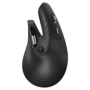 ProtoArc Ergonomic Bluetooth Mouse, EM11 Pro Vertical Mouse with Side Scroll and 6 Programmable Buttons $31.49