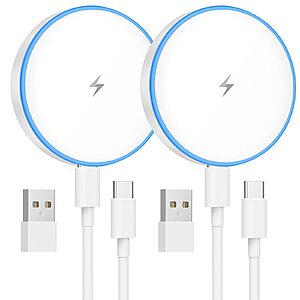 MagSafe Charger 2 Pack 15W Magnetic Wireless Charger Fast Charging Pad Compatible with iPhone $9.99
