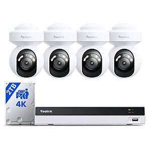 Security Camera System Reolink 4K RLK8-800PT4 with 4pcs 4K PoE Cameras Wired Outdoor $562.99 + free shipping