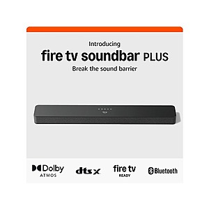 [Like-New Open-Box] Amazon Fire TV 3.1-Ch Soundbar Plus $89.99 + Free Shipping w/ Prime
