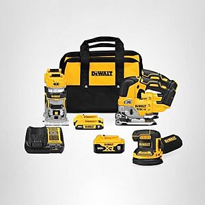 $359.65* | 3-Tool DEWALT 20V MAX Combo Kit w/ 2x Batteries & Charger at Amazon