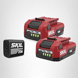$48.73* | 2-Pack SKIL PWR CORE 12V USB-C 2.0Ah Battery w/ Charger at Amazon