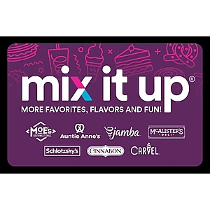 $50 Mix It Up Gift Card for $40 @ Best Buy (Email Delivery)