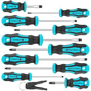 $8.46* | 10pc Amartisan Magnetic Screwdriver Set + 2pc Mini Key Driver Set (Various) at Amazon