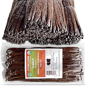 [SnS, AC] $27.35* | 50-Count 5" Organic Grade A Madagascar Vanilla Beans at Amazon