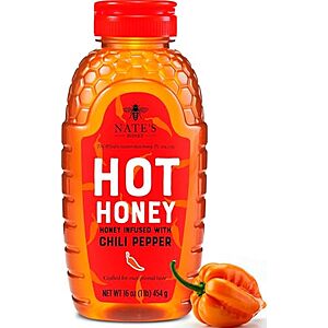 [AC] $5.39 | 16-Oz Nature Nate's Hot Honey Infused with Habanero Chili Pepper Flakes at Amazon