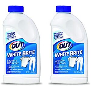 $7.74* | 2-Pk. 1-lb. 12-oz. Out White Brite Laundry Whitener Powder at Amazon