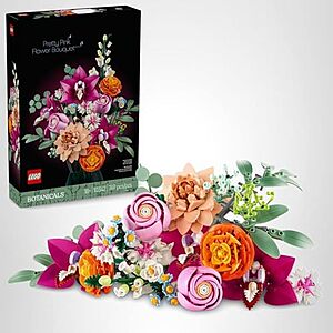 $47.98* | 749-Pc LEGO Botanicals Pretty Pink Flower Bouquet Building Set at Amazon